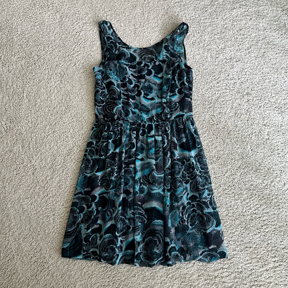 NWT Kensie Aqua and Black Short Dress Size S